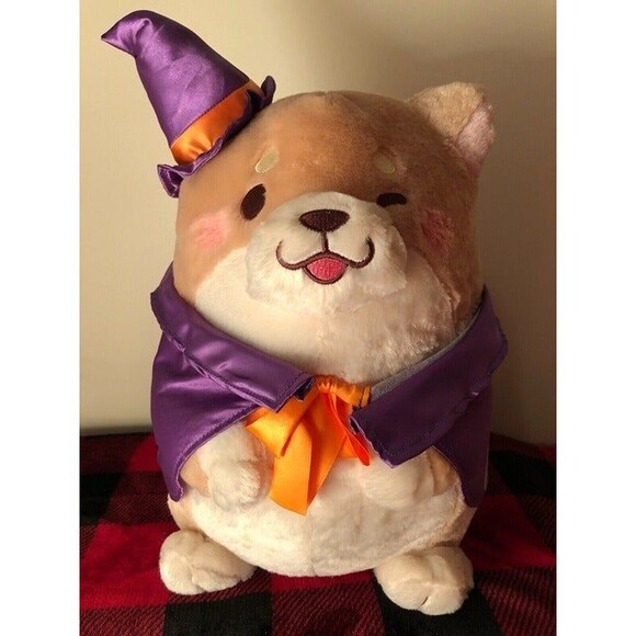 SK Japan XL Mochishiba Halloween Costume Toreba Prize Plush 2014 15" with Tags - Picture 1 of 8